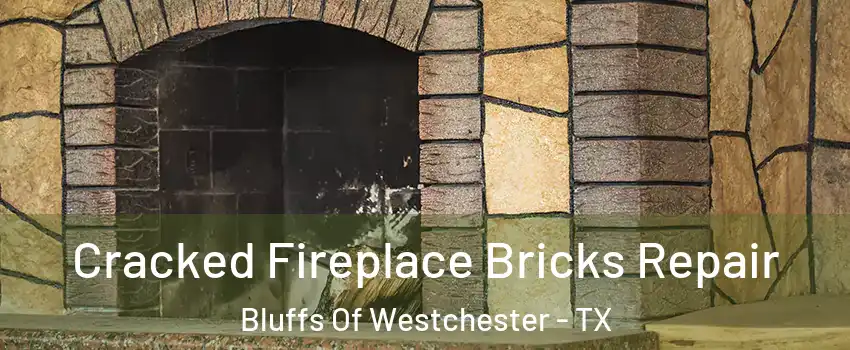 Cracked Fireplace Bricks Repair Bluffs Of Westchester - TX