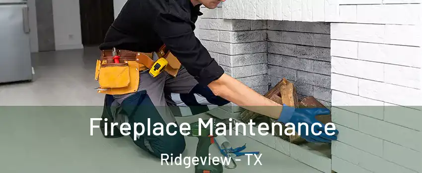 Fireplace Maintenance Ridgeview - TX