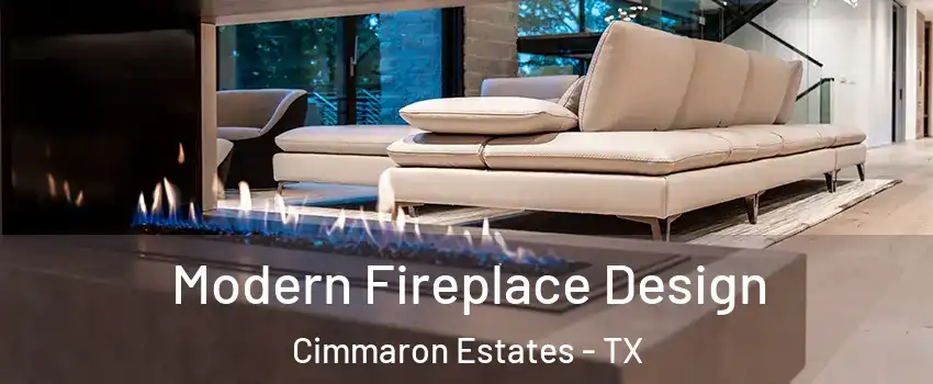 Modern Fireplace Design Cimmaron Estates - TX